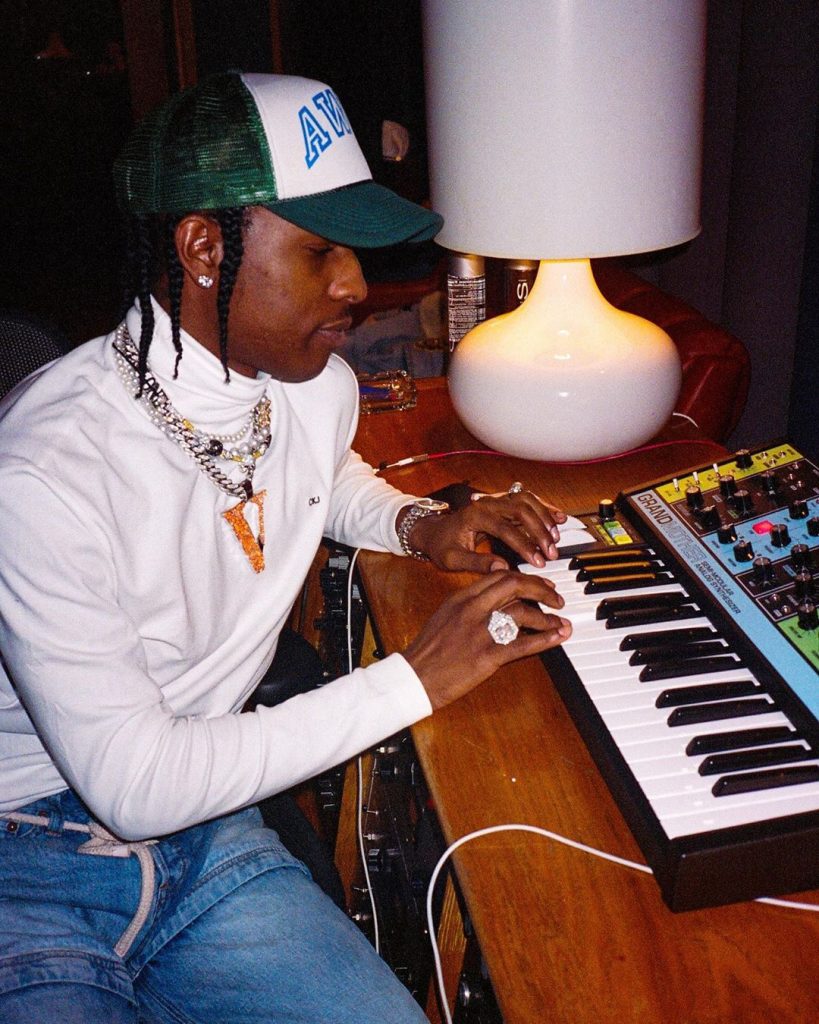 ASAP Rocky playing piano at his home as net worth