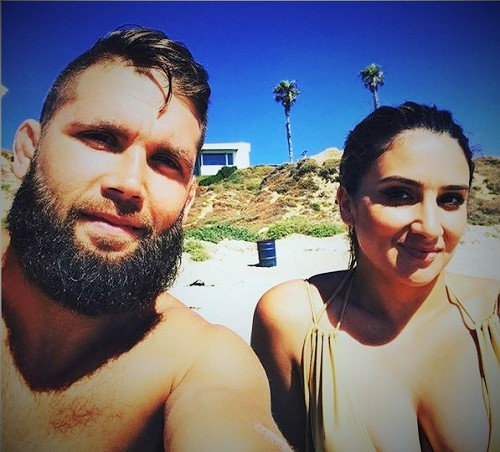 Jeremy with his wife Cindy Lopez at vacation