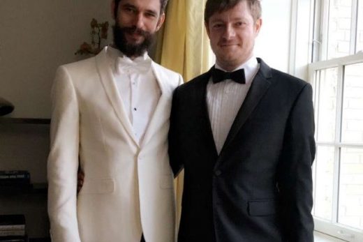 Ben Whishaw husband Mark Bradshaw together