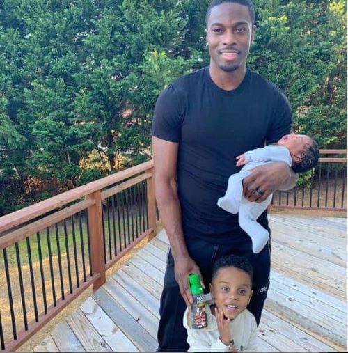 AJ Green with his sons       