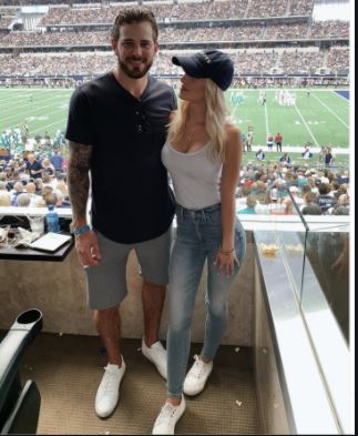 Tyler Seguin with his girlfriend at NHL   