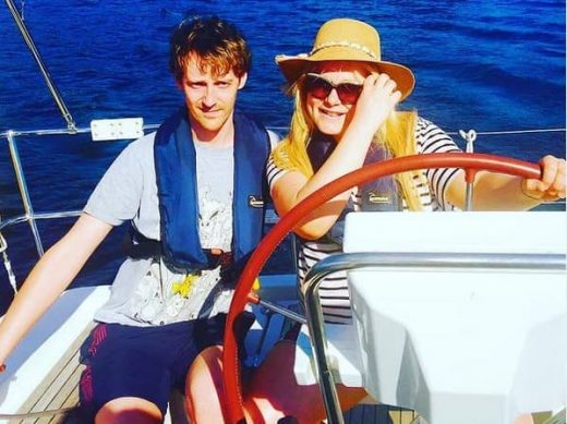 Jennifer Arcuri with her fiance matthew