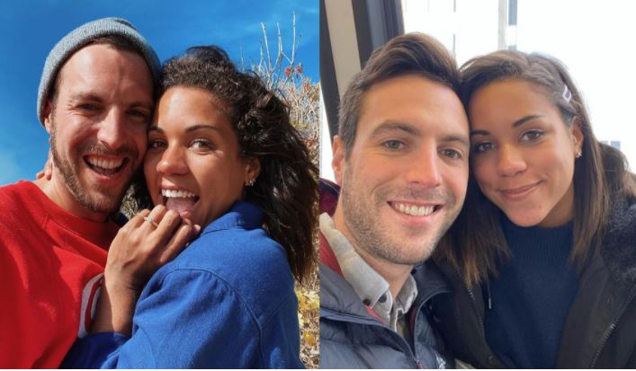 Alexi McCammond with her ex. Matt Kuncman