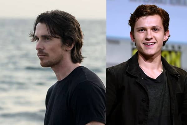 Christian Bale and Tom Holland under same picture