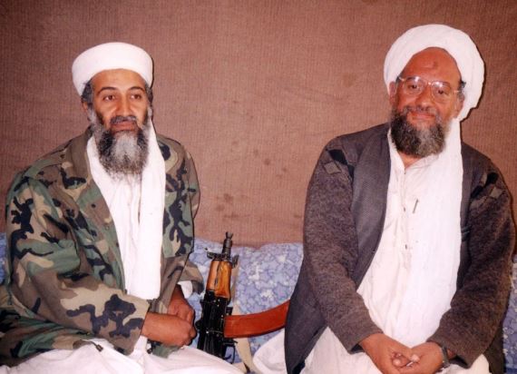 Zawahiri and Osama Bin-La-Den 