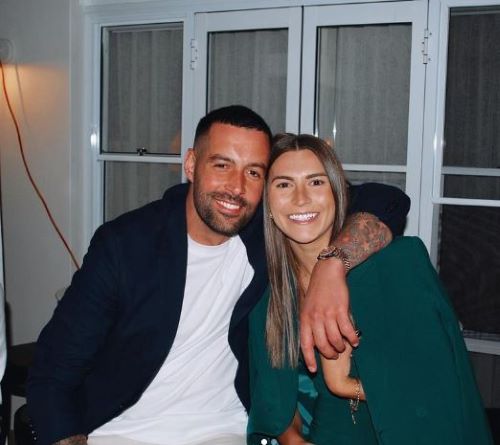 When did Stephanie Catley engage to her partner Dean Bouzanis? Wedding