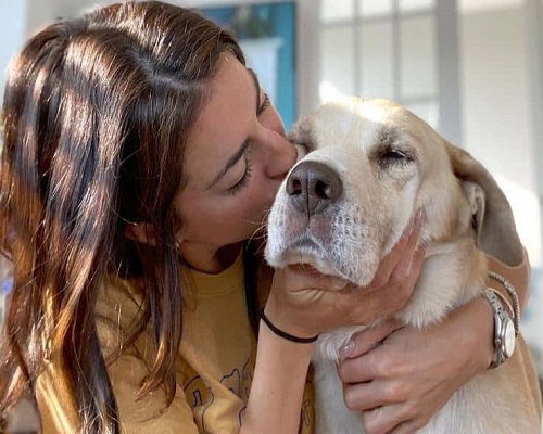 Dave Portnoy’s ex-wife Renee Portnoy with her pet 