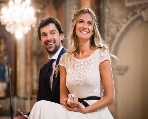  Sergio Llull with his wife