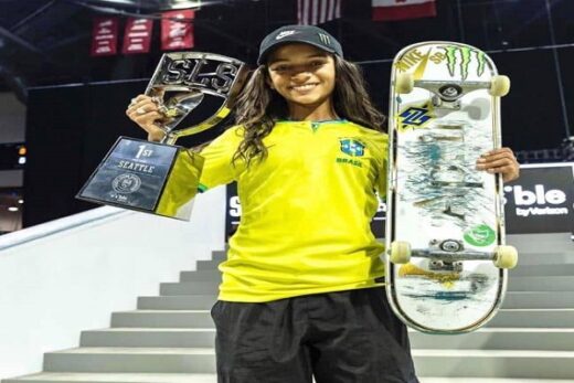 Rayssa Leal is a Brazilian professional skateboarder