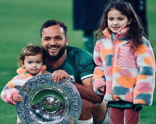 Jamison Gibson with his daughter
