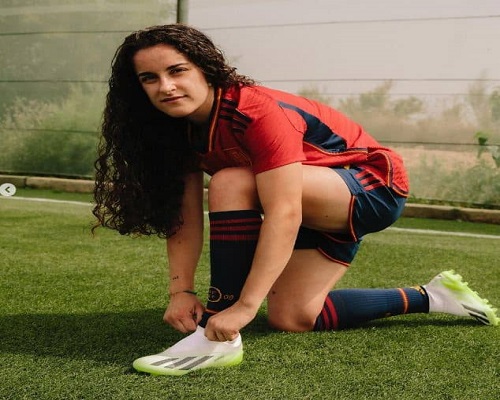 Oihane Hernández is sporting an Adidas