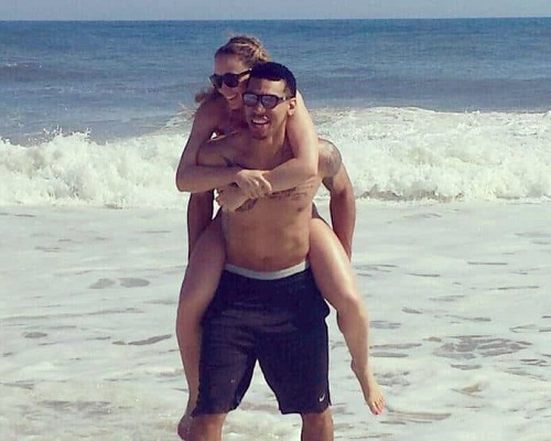 Danny Green with his sweetheart