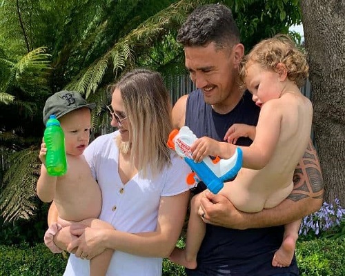 Codie Taylor with his family