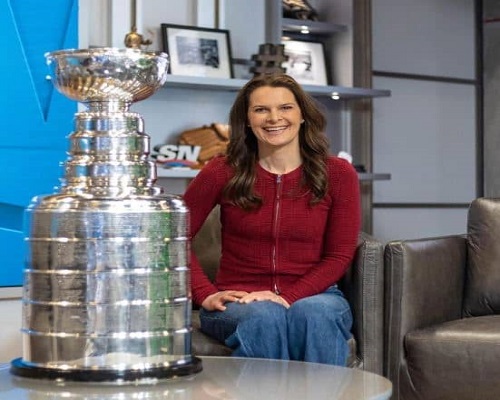 Canadian former women's hockey player and current hockey broadcast Jennifer Botterill 