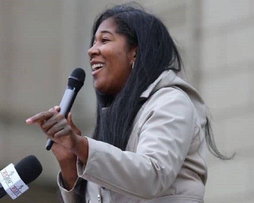 American far-right politician and former poll watcher Kristina Karamo