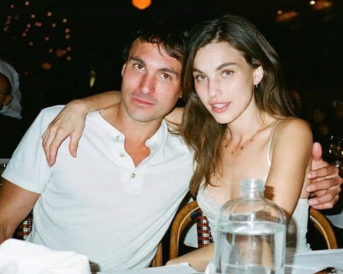 Rainey Qualley with her brother