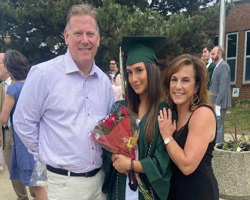 Lisa McClain with her spouse and daughter