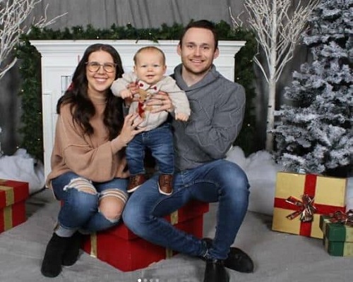 Selena Njegovan with her husband and son