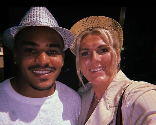 Millie Bright with her sweetheart