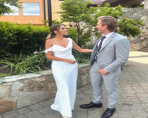 Brock Boeser and Bella