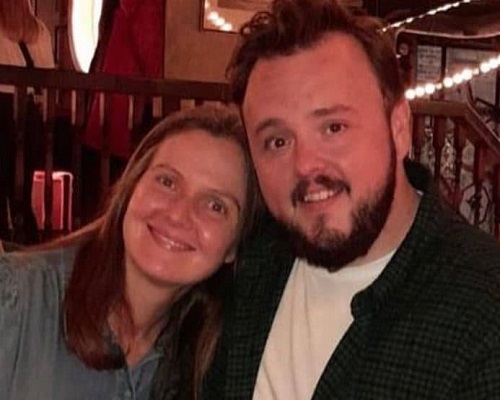 John Bradley with his lovely sister