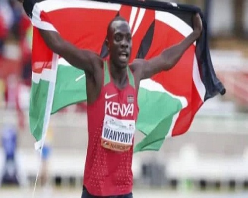 Kenyan middle-distance runner Emmanuel Wanyonyi