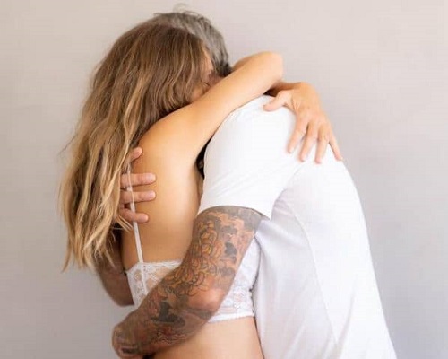 Beau Garrett with her partner