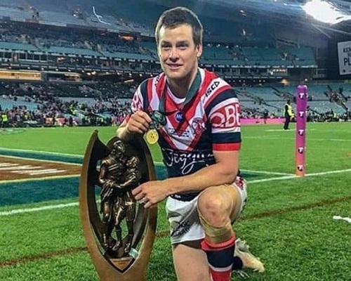 Luke Keary with his awards