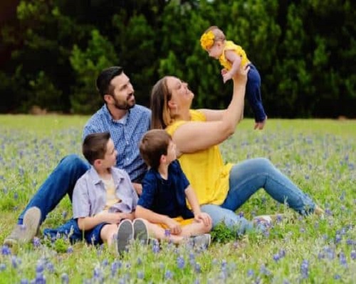 David C. Salvagnini with his wife and kids