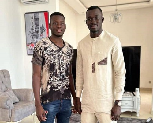 Marius Mouandilmadji with his elder brother