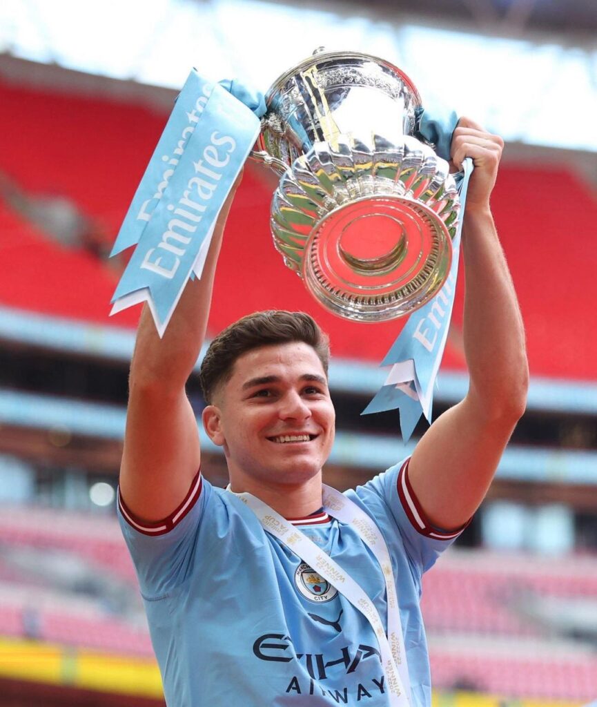 Julián Alvarez Champion In Football Player