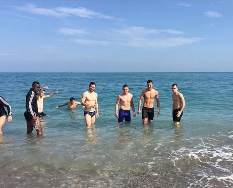 Ivan Schranz funn with his friends
