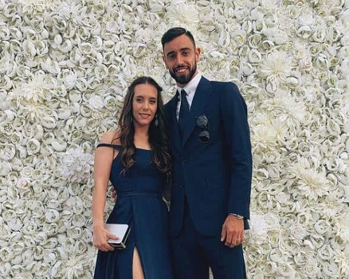 Bruno Fernandes mit seiner Frau
