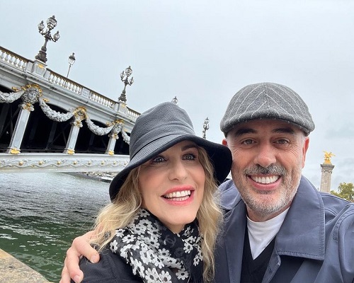 Antonella Clerici with her partner Vittorio Garrone