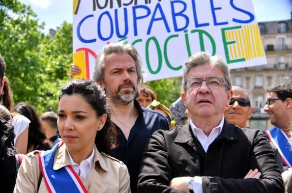 Jean-Luc Mélenchon and Sophia Chikirou