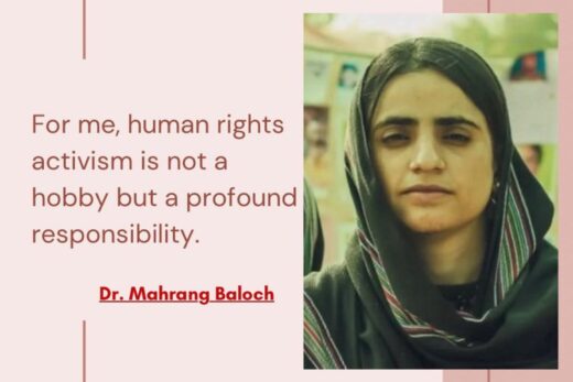 dr maharang baloch protest
