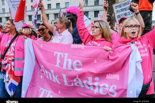 The Pink Ladies Protests in uk